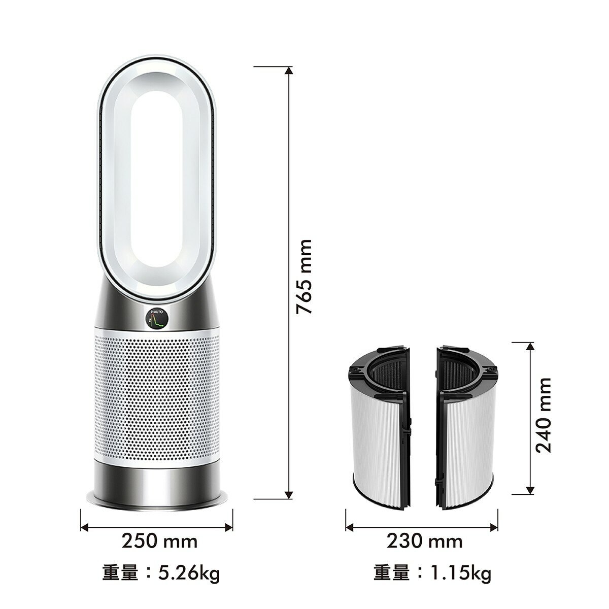 戴森 三合一涼暖空氣清淨機 HP11 + 綜合濾網 X 3入