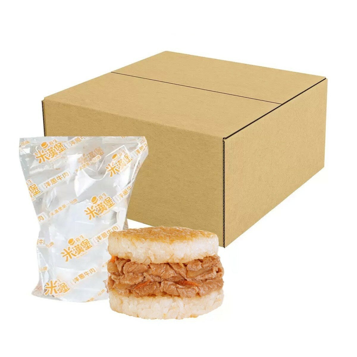 喜生 冷凍洋蔥牛肉米漢堡 170公克 X 60入