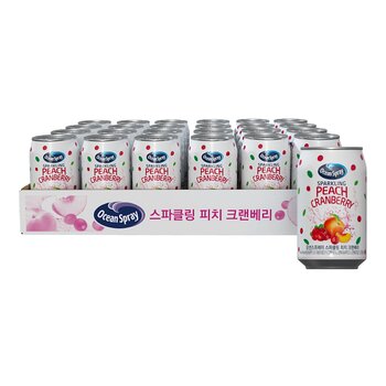 Ocean Spray 蜜桃蔓越莓氣泡飲 345毫升 X 24入