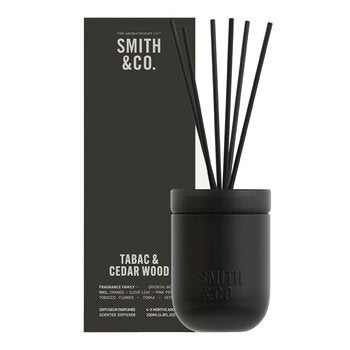 SMITH & CO. 室內香氛擴香 200毫升 菸草與雪松木 SMITH & CO. 室內香氛擴香 200毫升 菸草與雪松木