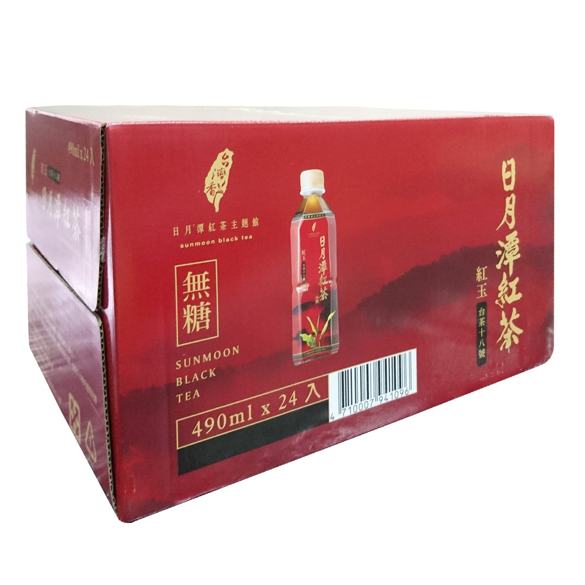 日月潭台茶十八號紅茶（無糖）490毫升 X 24瓶