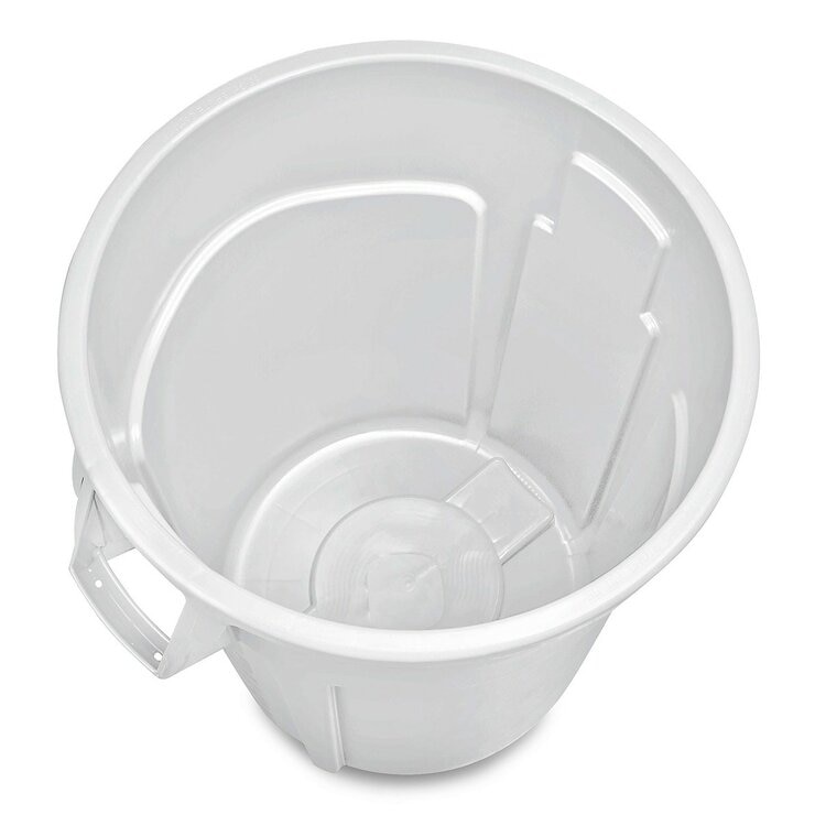 Rubbermaid Commercial Products BRUTE 加侖桶含蓋 10 加侖 白色