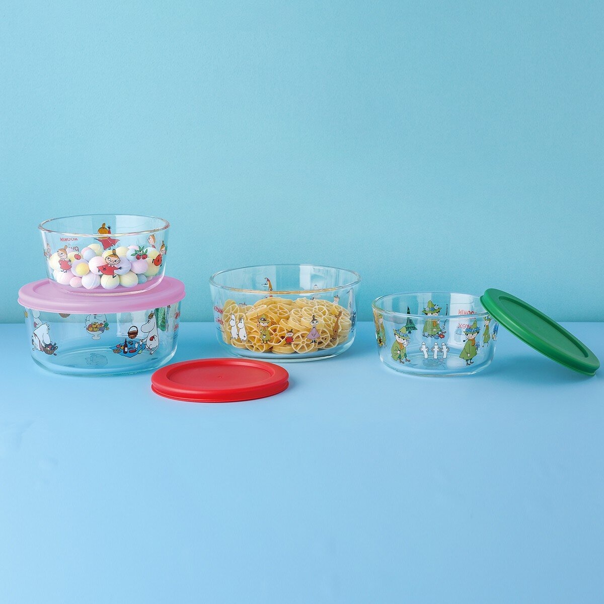 Pyrex X Moomin 玻璃保鮮盒 含蓋8件組 Pyrex X Moomin 玻璃保鮮盒 含蓋8件組
