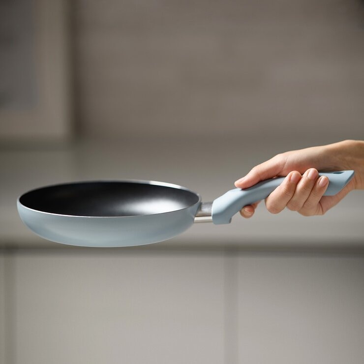 樂扣樂扣 霧感莫蘭迪IH不沾單柄鍋 2件組 20公分平煎鍋 + 28公分炒鍋