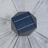 Sunvilla 10呎 LED 戶外遮陽傘 灰色