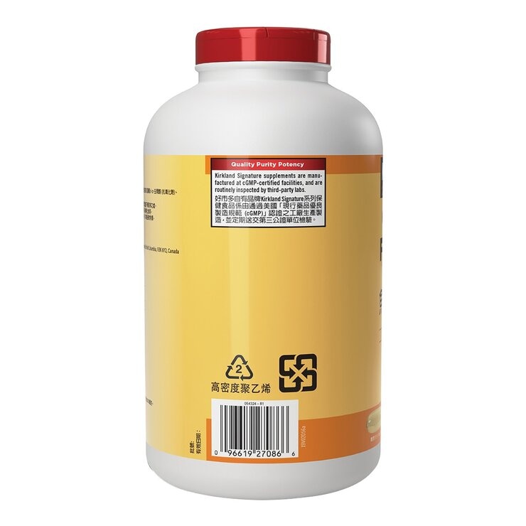 科克蘭 魚油軟膠囊 1000毫克 400粒