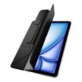 MAGEASY Facet 全方位支架透明背蓋保護套 適用於 2024 iPad Air 11吋 2025 M3 / 2024 M2 黑