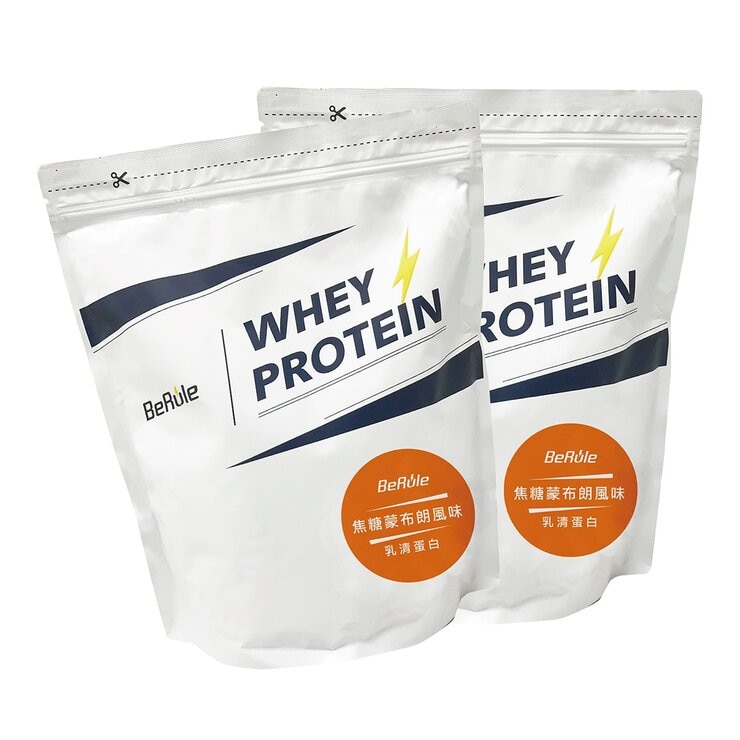 BeRule Whey Protein Powder Caramel Mont Blanc Flavor 1 kg X 2-Pack