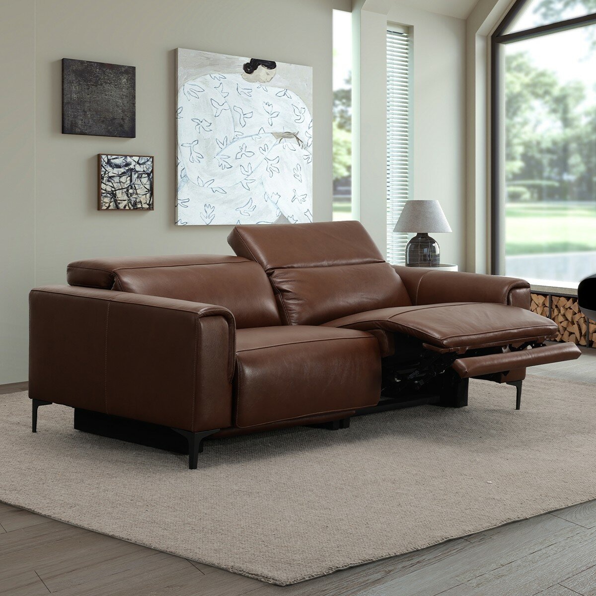 Simon Li 雙人牛皮電動沙發 Simon Li 雙人牛皮電動沙發