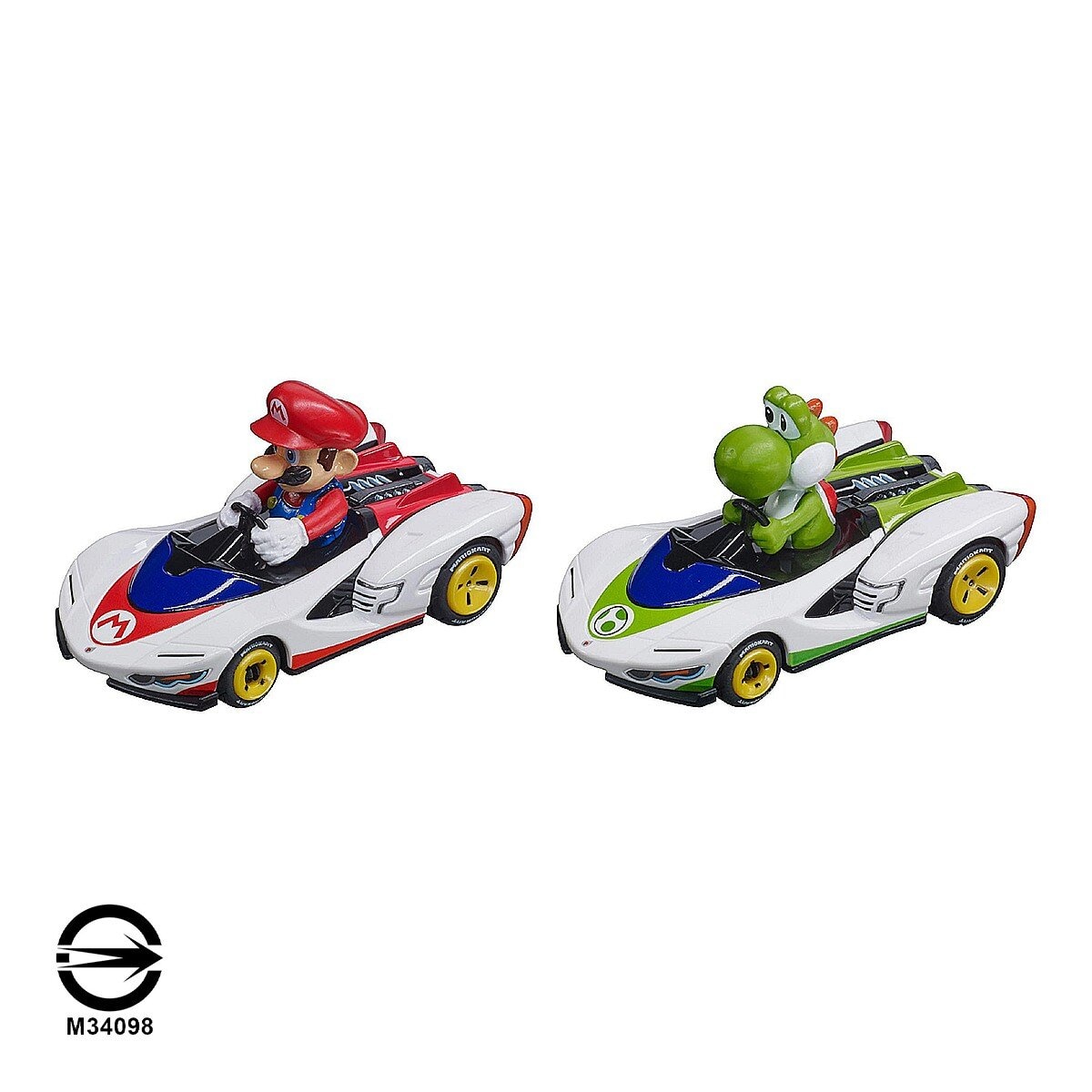 Carrera Mario Kart 1:43 P之翼迴力車 2入組 / 3歲以上