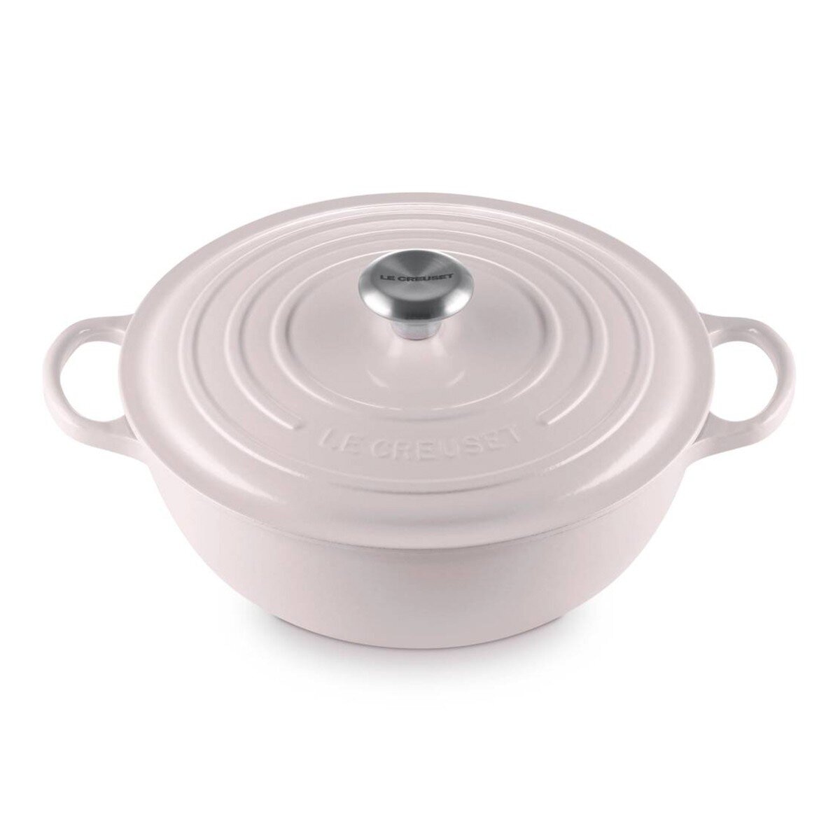 Le Creuset 媽咪鑄鐵鍋 含鋼頭鍋蓋 28公分 柔粉紫