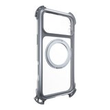 MAGEASY Odyssey Ultra M 終極防摔磁吸支架掛繩手機殼 iPhone 17 Pro Max(迷霧/岩石灰) + 鏡頭保護貼Lenz(珊瑚) + Vetro 9H 鋼化玻璃保護膜