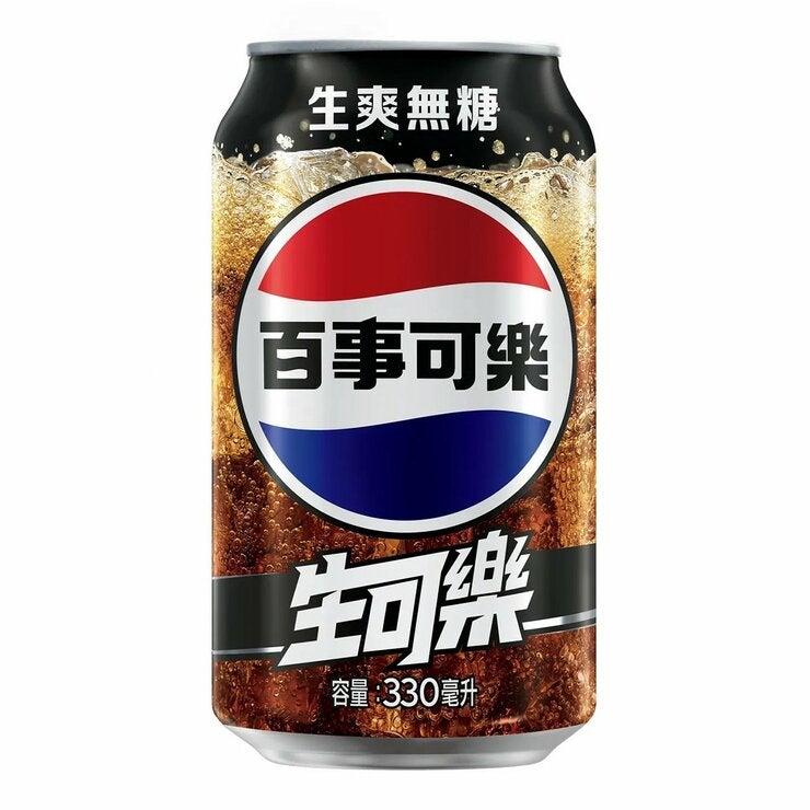 百事可樂 無糖生可樂易開罐 330毫升 X 24入