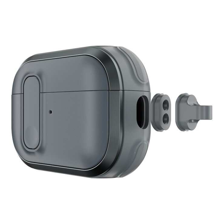 MAGEASY Odyssey 抗衝擊磁扣耳機殼 AirPods Pro 1 & 2 金屬灰藍