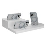 MAGEASY MagStand 360 M 磁吸旋轉支架防摔手機殼 iPhone 17 Pro(迷霧) + 鏡頭保護貼Lenz(迷霧) + Vetro 9H 鋼化玻璃保護膜