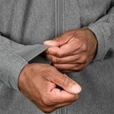 科克蘭 男絨毛內裡軟殼連帽外套 灰