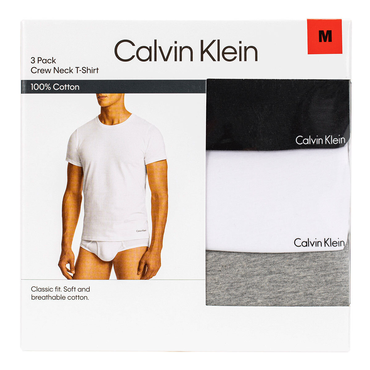 Først bark For tidlig Calvin Klein 男純棉短袖上衣三件組| Costco 好市多