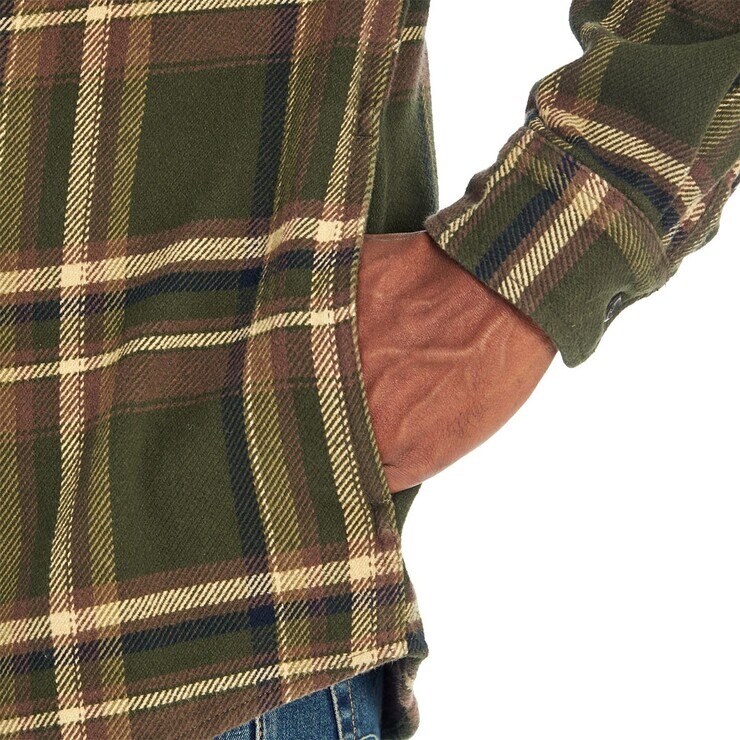 Orvis 男長袖法蘭絨襯衫 綠色格紋 Costco 好市多線上購物