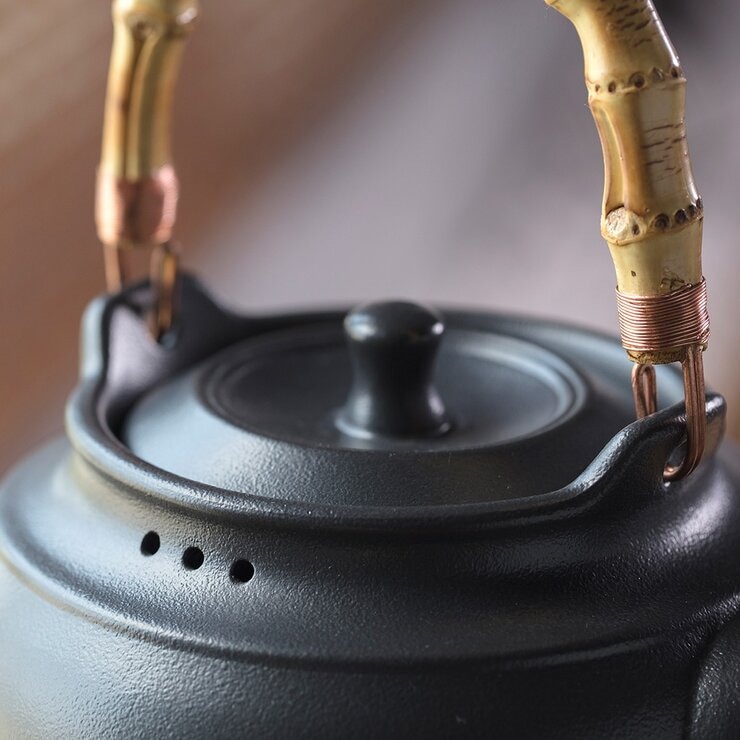 陸寶 寶滿燒水陶壺2號 1.5公升 禪風黑