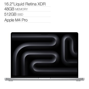 Apple MacBook Pro 16吋 搭配 M4 Pro 晶片 14 核心 CPU 20 核心 GPU 48GB 512GB SSD 銀色 Apple MacBook Pro 16吋 搭配 M4 Pro 晶片 14 核心 CPU 20 核心 GPU 48GB 512GB SSD 銀色