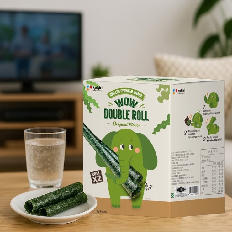 Kokiri 哇象海苔捲原味 5公克 X 22袋