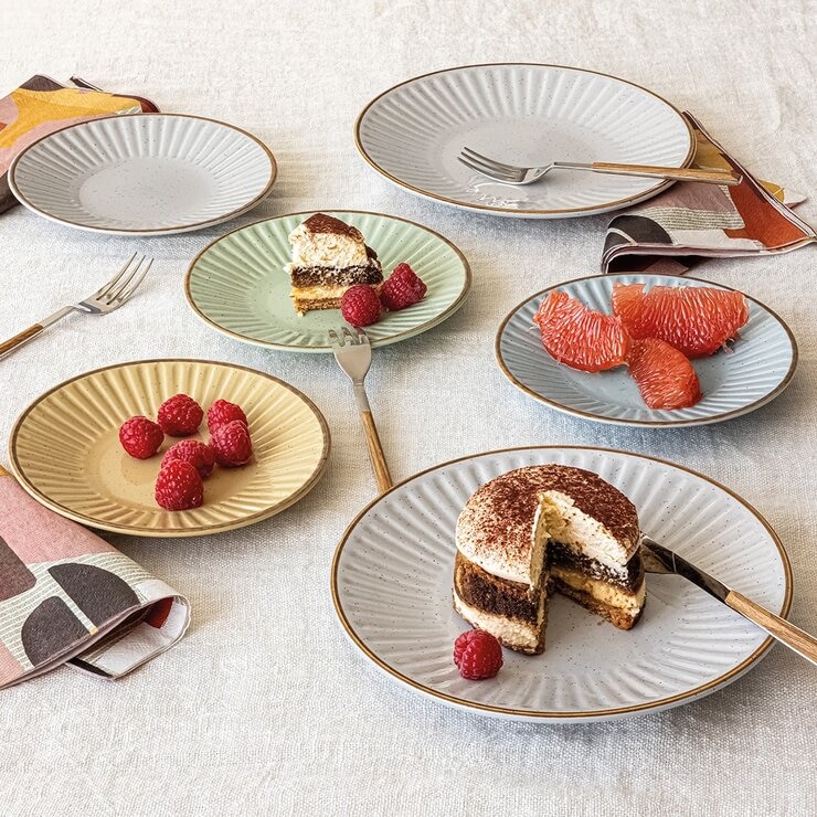 Over & Back Bella Pasta 系列 圓形餐盤 X 6件組