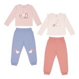 Pekkle Kids' Long Sleeve Top and Pant 4-Piece Set