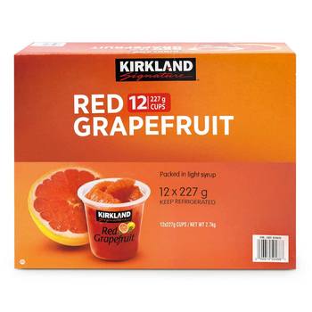 Kirkland Signature 科克蘭 紅葡萄柚杯裝 227公克 X 12杯