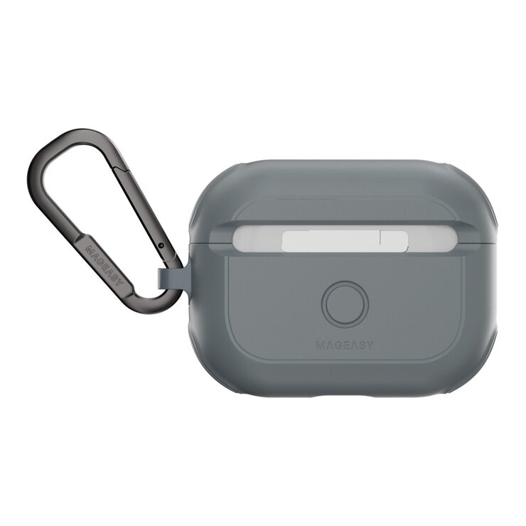 MAGEASY Odyssey 抗衝擊磁扣耳機殼 AirPods Pro 1 & 2 金屬灰藍