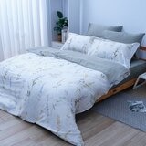 CASA 100%萊賽爾兩用被床包枕套六件組 清鈴綠 雙人