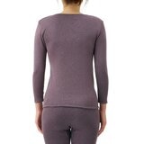AS 神極衣 女長袖刷毛保暖內衣 紫色