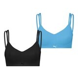 Puma 女運動內衣兩件組 黑 & 藍