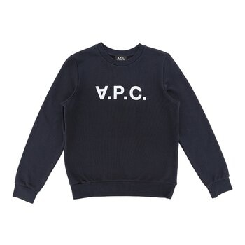 A.P.C. 女植絨長袖上衣 深藍 S