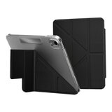 MAGEASY Facet 全方位支架透明背蓋保護套 for 2022 iPad 10 & 2025 iPad A16 黑色