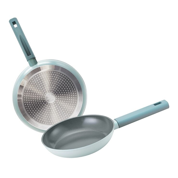 樂扣樂扣 ECO BLUE 鍛造陶瓷不沾鍋 2件組 20公分平煎鍋+30公分平煎鍋