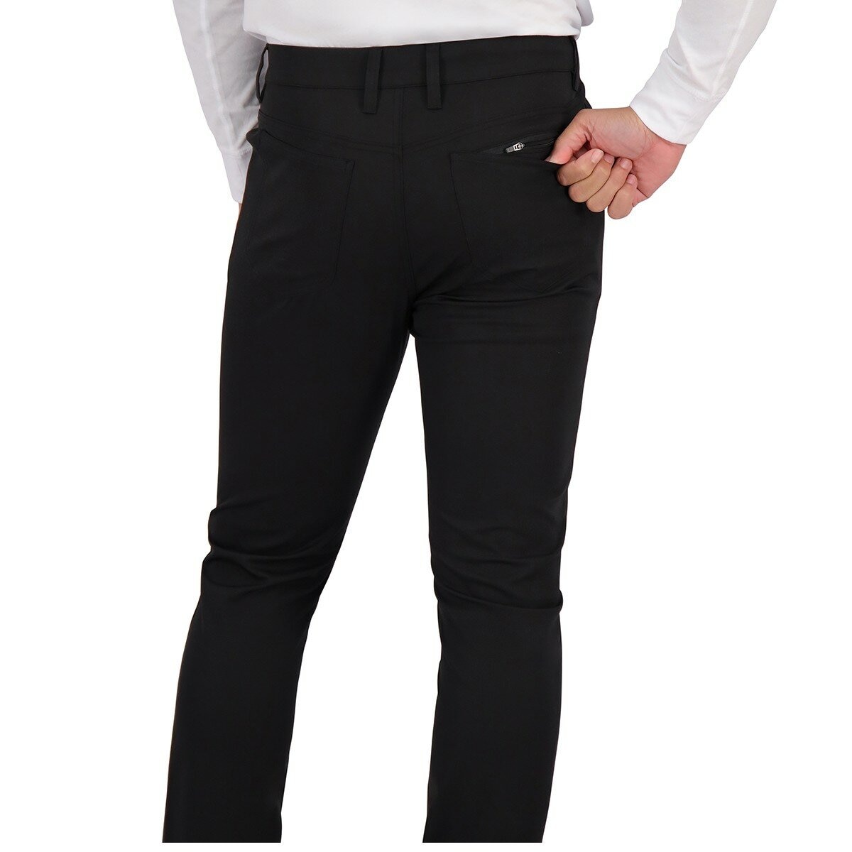 科克蘭 男經典五口袋長褲 黑