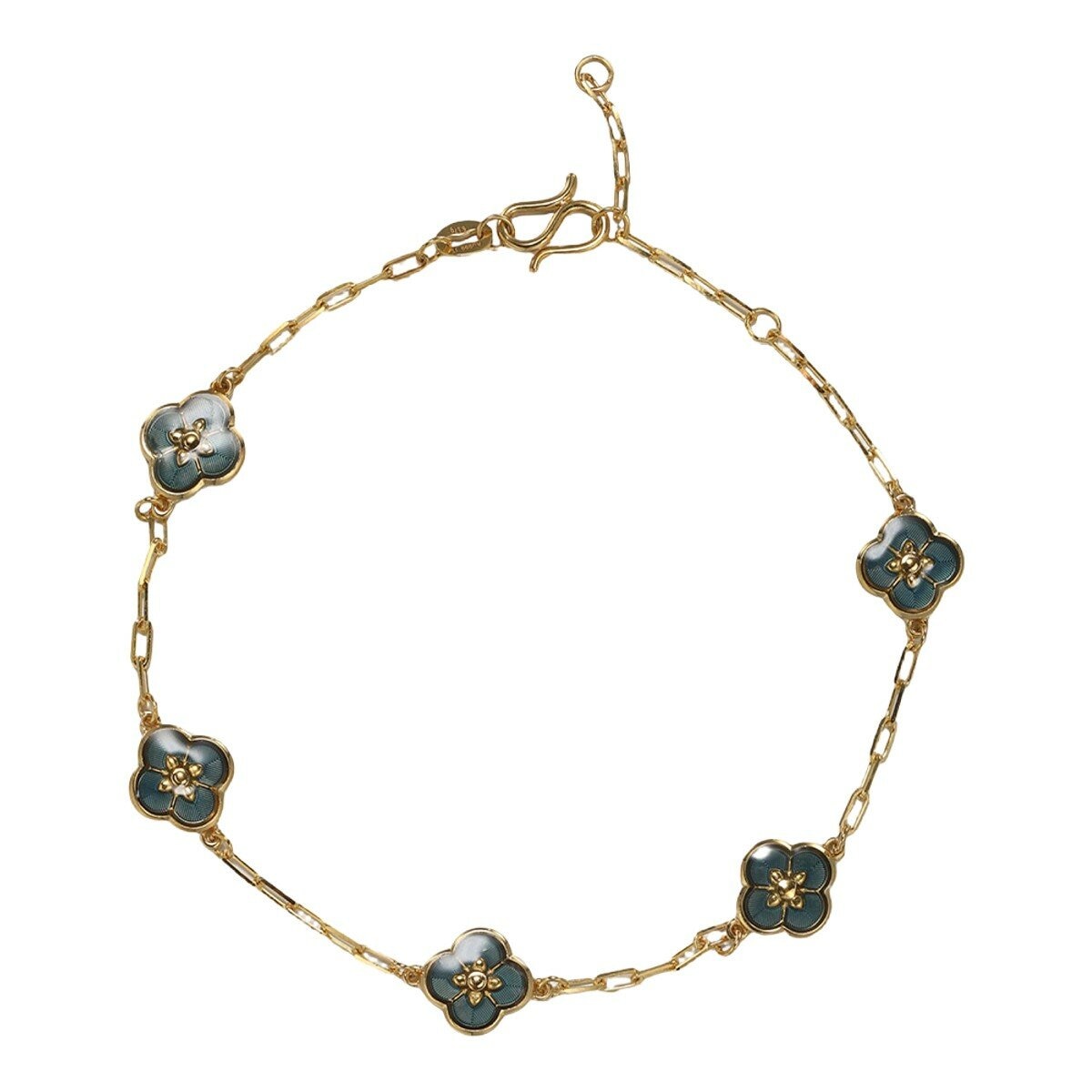 24K黃金手鍊 肌鏤鎏彩 160厘