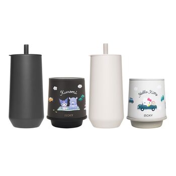 WOKY 沃廚 輕芯鈦瓷吸管隨行杯 600毫升 / 三麗鷗 輕芯鈦瓷咖啡保溫杯250毫升