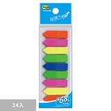 3M Post-it 可再貼非抽取式9色標籤 12公釐 X 43公釐 X 24入 584-9