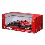 Bburago 1:18 賽車模型 Ferrari SF-23 (#16 Charles Leclerc , 含頭盔)拉斯維加斯塗裝 消光紅 / 14歲以上