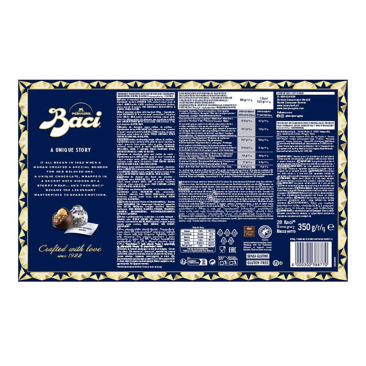Baci 義大利之吻 巧克力禮盒 350公克