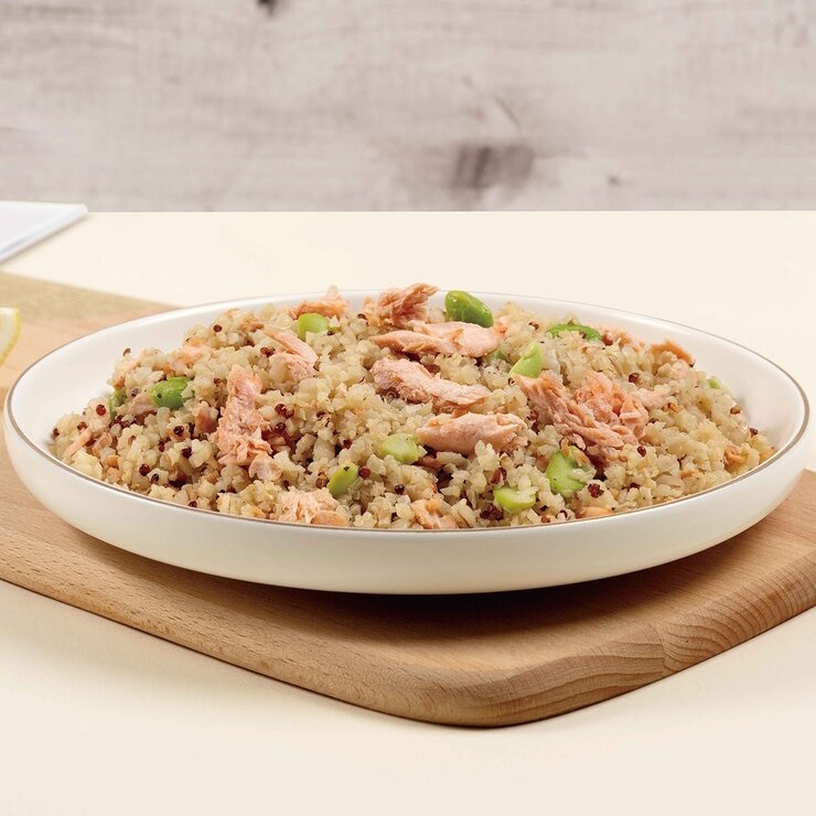 美威 冷凍香蒜鮭魚花椰米 1.08公斤