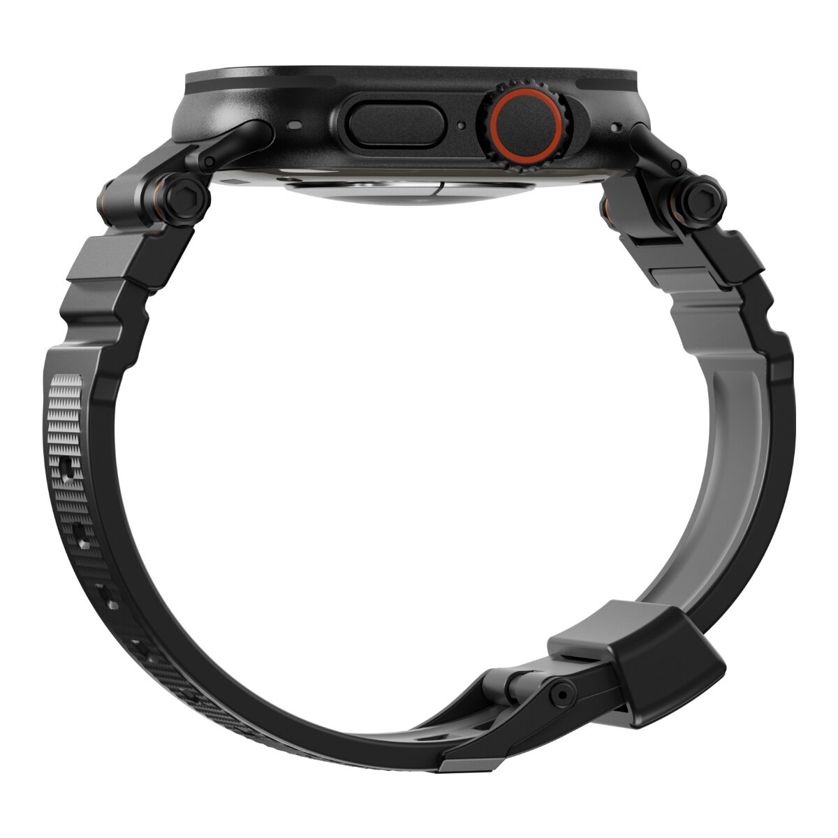 SwitchEasy Rugged 矽膠防水錶帶 44/45/46/49mm 黑色 SwitchEasy Rugged 矽膠防水錶帶 44/45/46/49mm 黑色
