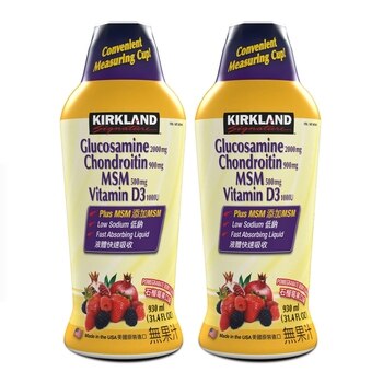 Kirkland Signature 科克蘭 液體葡萄糖胺軟骨素 1860毫升 (930毫升X 2瓶) Kirkland Signature 科克蘭 液體葡萄糖胺軟骨素 1860毫升 (930毫升X 2瓶)