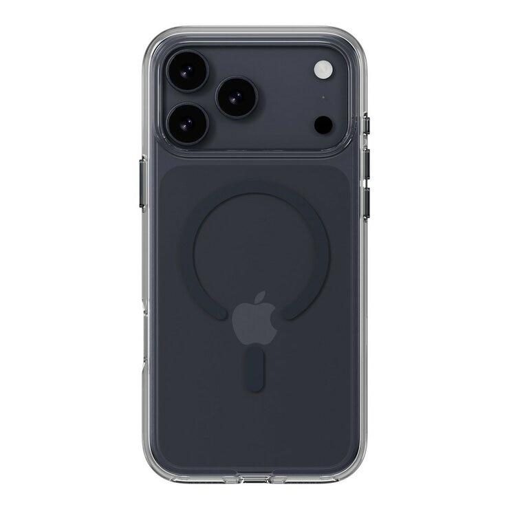 MAGEASY Bright M 不發黃軍規磁吸透明殼 iPhone 17 Pro Max(午夜磁圈) + 鏡頭保護貼Lenz鈦合金(午夜鈦) + Vetro 9H 鋼化玻璃保護膜