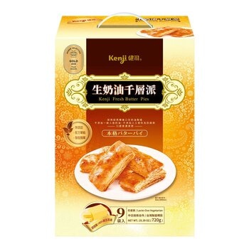 健司 生奶油千層派 80公克 X 9入