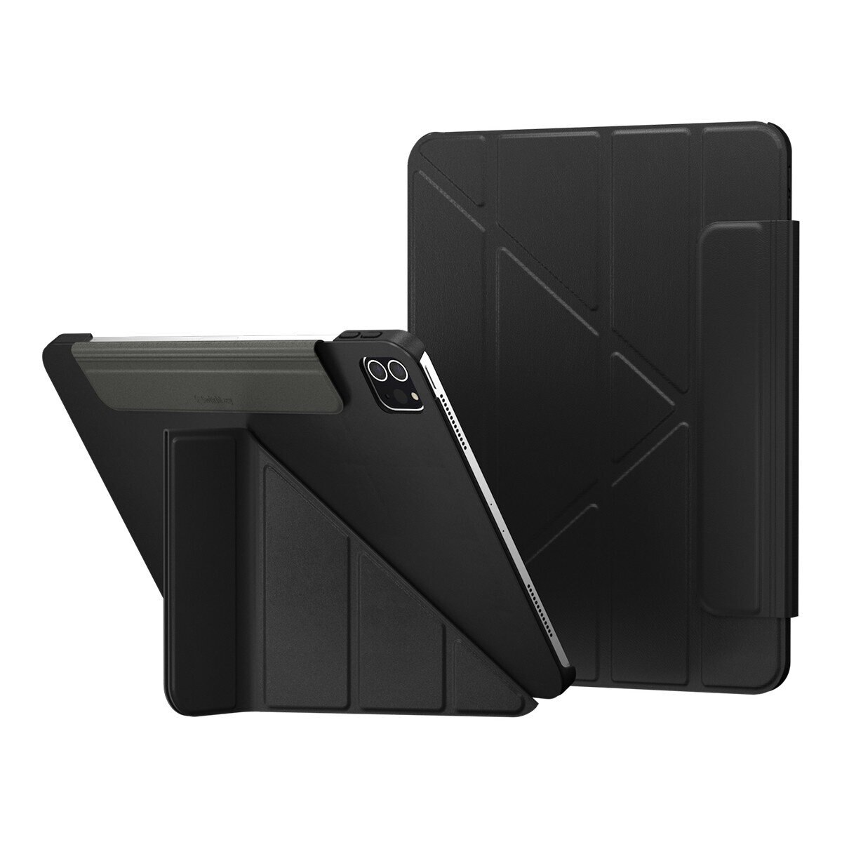 SwitchEasy Origami 全方位多角度支架保護套 iPad Air 11吋 M3 / M2 & iPad Pro 11吋 2022 M2 - 2018 & iPad Air 10.9吋 2022-20 皮革黑