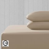 Don Home 涼感素色雙人加大床包枕套 3件組 182公分 X 190公分 錫黃