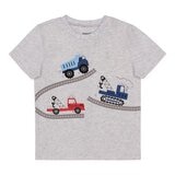 Pekkle 兒童圓領短袖上衣四件組 車車 4T