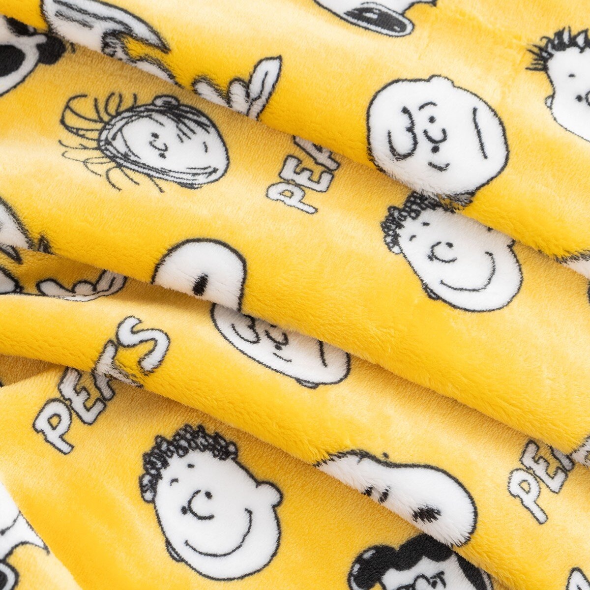 Peanuts 經典卡通舒適毯 152公分 X 177公分 黃